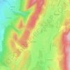 Mapa topográfico Corcelles, altitud, relieve