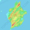 Mapa topográfico Woody Island, altitud, relieve