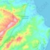 Mapa topográfico Thiniscole/Siniscola, altitud, relieve