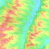 Mapa topográfico Betcave-Aguin, altitud, relieve