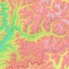Mapa topográfico 格当乡, altitud, relieve