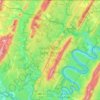 Mapa topográfico Green Ridge State Forest, altitud, relieve