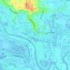 Mapa topográfico Benowa, altitud, relieve