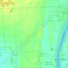 Mapa topográfico Cottrellville Township, altitud, relieve