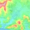 Mapa topográfico Whitchurch Canonicorum, altitud, relieve
