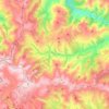 Mapa topográfico Encinedo, altitud, relieve