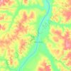 Mapa topográfico Tupirama, altitud, relieve