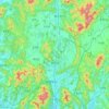 Mapa topográfico Yangju, altitud, relieve