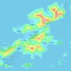 Mapa topográfico 下川岛, altitud, relieve