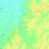 Mapa topográfico Formoso do Araguaia, altitud, relieve