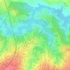 Mapa topográfico Setor Lago Sul, altitud, relieve