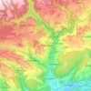 Mapa topográfico Weilheim, altitud, relieve