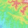 Mapa topográfico Сочи, altitud, relieve