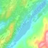 Mapa topográfico Кильдинское озеро, altitud, relieve