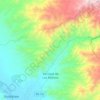 Mapa topográfico San José de los Molinos, altitud, relieve