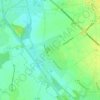 Mapa topográfico Férin, altitud, relieve