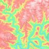 Mapa topográfico Cotiporã, altitud, relieve