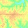 Mapa topográfico Cincinnati, altitud, relieve