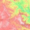 Mapa topográfico Victoria, altitud, relieve