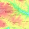 Mapa topográfico San José de Guanipa, altitud, relieve