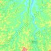 Mapa topográfico Marilândia, altitud, relieve