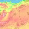Mapa topográfico Región Oriental, altitud, relieve