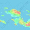 Mapa topográfico West-Papoea, altitud, relieve