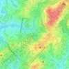 Mapa topográfico Alvorada, altitud, relieve