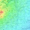 Mapa topográfico Parque Barrio Obrero, altitud, relieve
