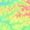 Mapa topográfico Beaver Kill, altitud, relieve