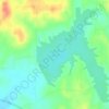 Mapa topográfico Gibson County Lake, altitud, relieve