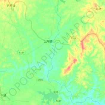 Mapa topográfico 文教河, altitud, relieve