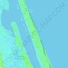 Mapa topográfico Ormond-by-the-Sea, altitud, relieve