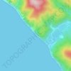 Mapa topográfico скала Парус, altitud, relieve