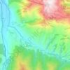 Mapa topográfico Армхи, altitud, relieve