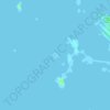 Mapa topográfico Signal Island, altitud, relieve
