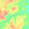 Mapa topográfico Ribeirão Boa Vista, altitud, relieve