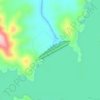 Mapa topográfico Burrendong Dam, altitud, relieve