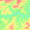 Mapa topográfico Rio das Garças, altitud, relieve