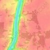 Mapa topográfico Калошино, altitud, relieve
