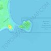Mapa topográfico Broulee Island Nature Reserve, altitud, relieve
