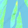 Mapa topográfico Ilha Santa Bárbara, altitud, relieve