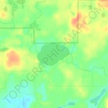Mapa topográfico Bob Lake, altitud, relieve