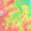 Mapa topográfico Glörtalsperre, altitud, relieve