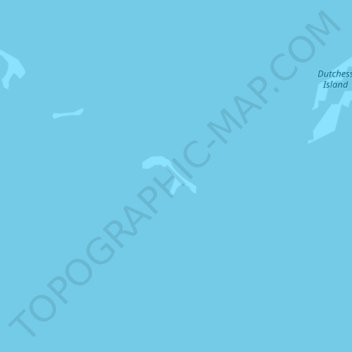 Mapa topográfico Alaska Island, altitud, relieve