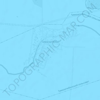 Mapa topográfico Тамазатюбе, altitud, relieve
