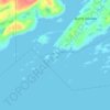 Mapa topográfico Mink Island, altitud, relieve