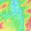 Mapa topográfico Тегин, altitud, relieve