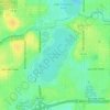 Mapa topográfico Lake Nokomis, altitud, relieve