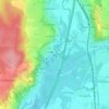 Mapa topográfico Le Suran, altitud, relieve
